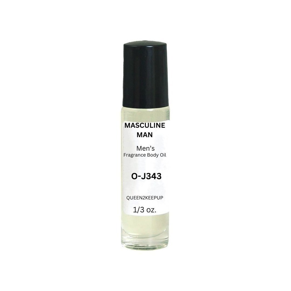 Masculine Man (Men) Body Oil 10 ml Fragrance All Natural Scent 1/3 oz Roll-On